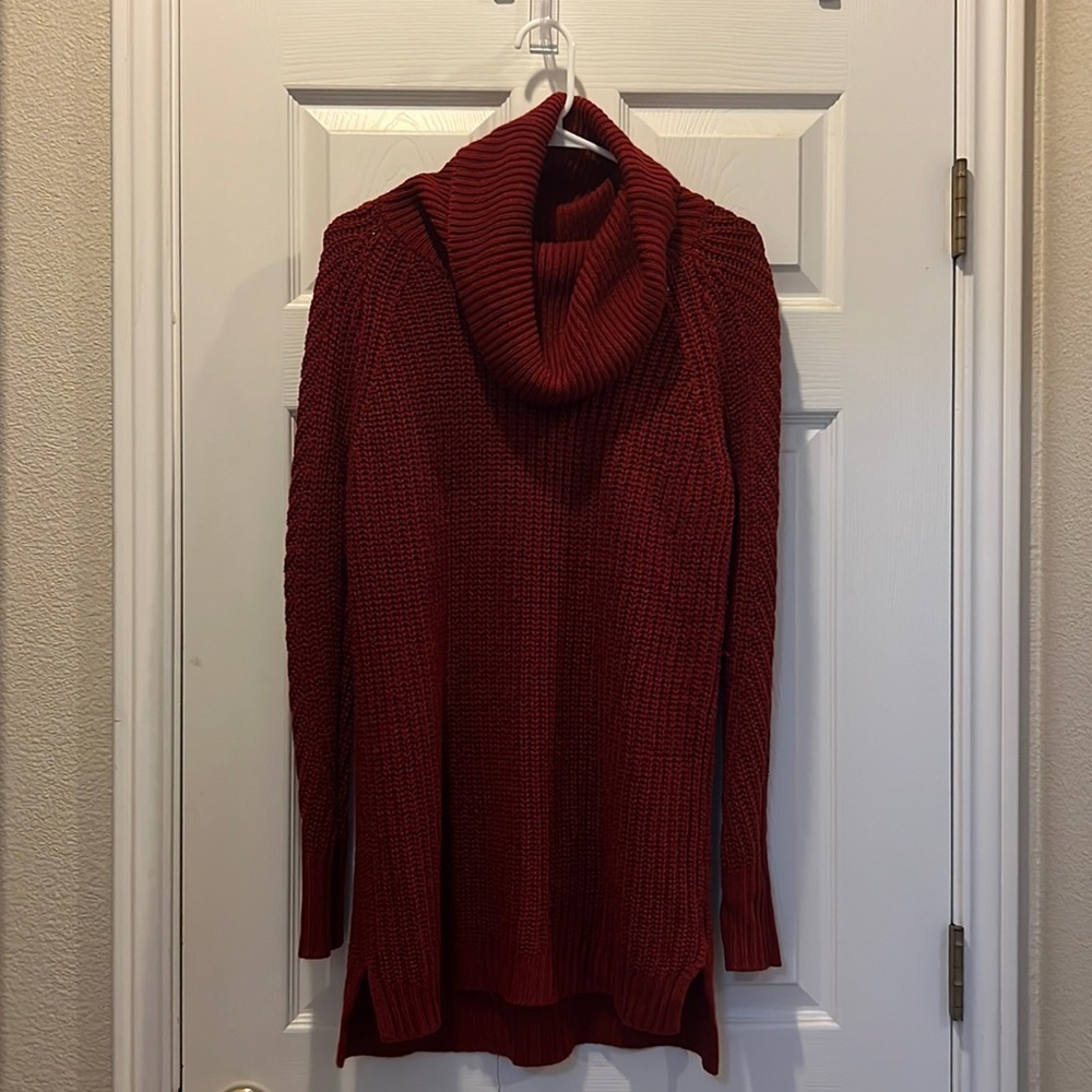 A New Day women’s red cowl neck sweater, size small